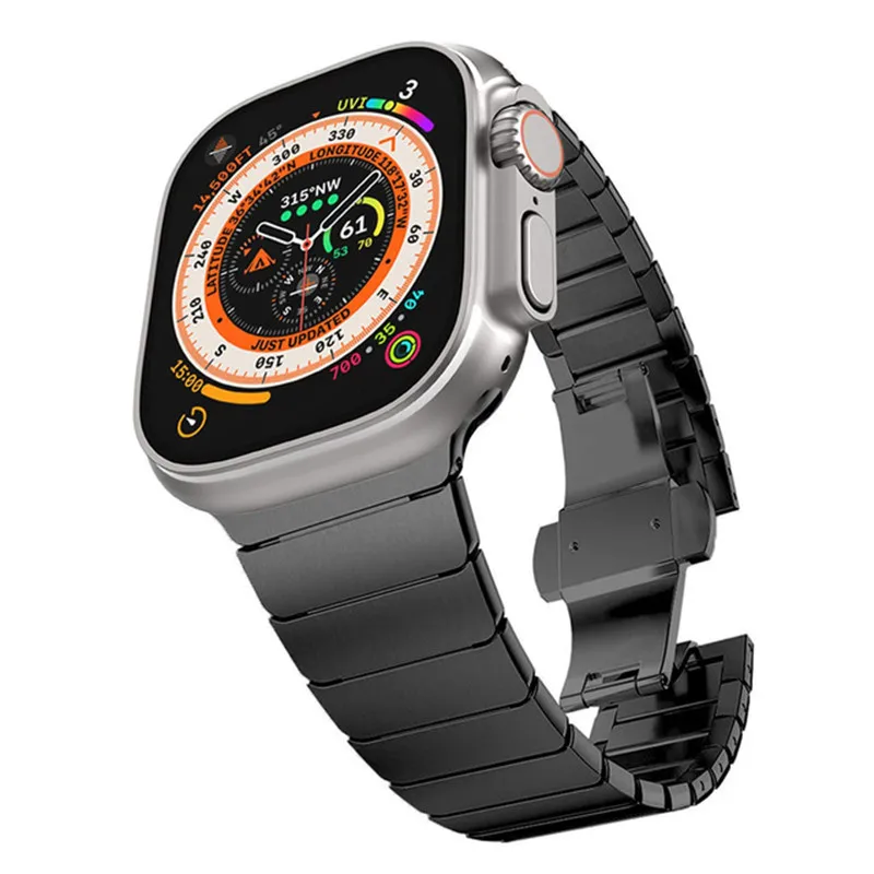 Voor Vwar Horloge DT8 ZD8 Ultra Max 49Mm Band Serie 8 7 45Mm 44Mm 42Mm Verstelbare roestvrij Stalen Band Iwatch Apple Ultra 7 Se 6