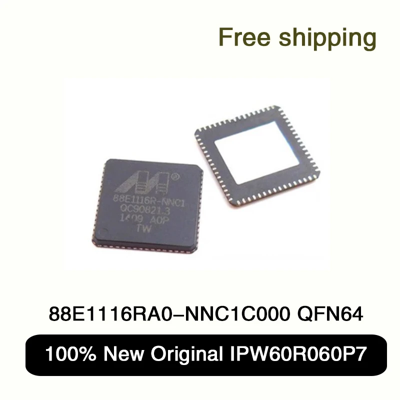 100% neues Original 88e1116ra0-nnc1c000 88e1116r-nnc1 88 e1116ra0 qfn64 Transceiver-Chipsatz ic Chip auf Lager