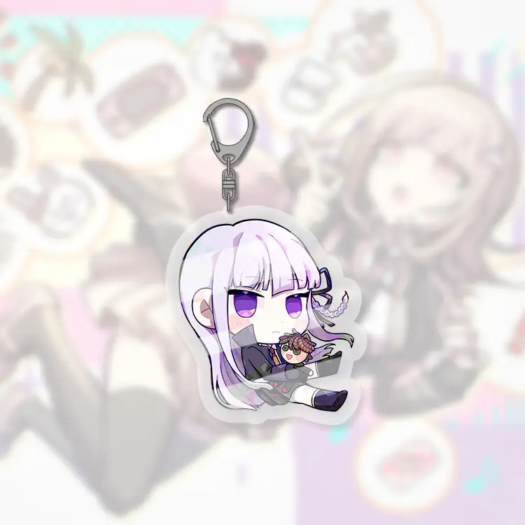 Danganronpa SD Cute Chiaki Nanami Kaede Kyoko Kawaii portachiavi in acrilico portachiavi cinturino figura accessori appesi portachiavi