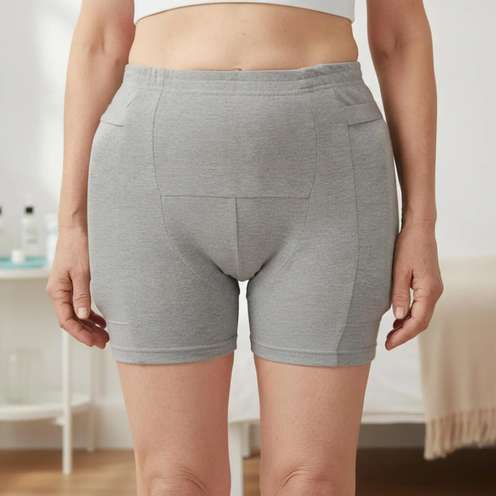 Elderly Hip Protector Pants for Women Men with Cotton Pads Impact Resistant Safety Undershorts
