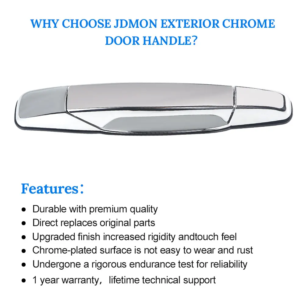 5960521 25960526 Exterior Chrome Door Handle For Sierra Yukon Cadillac Escalade Pickup Outside Chevrolet Silverado Tahoe GMC