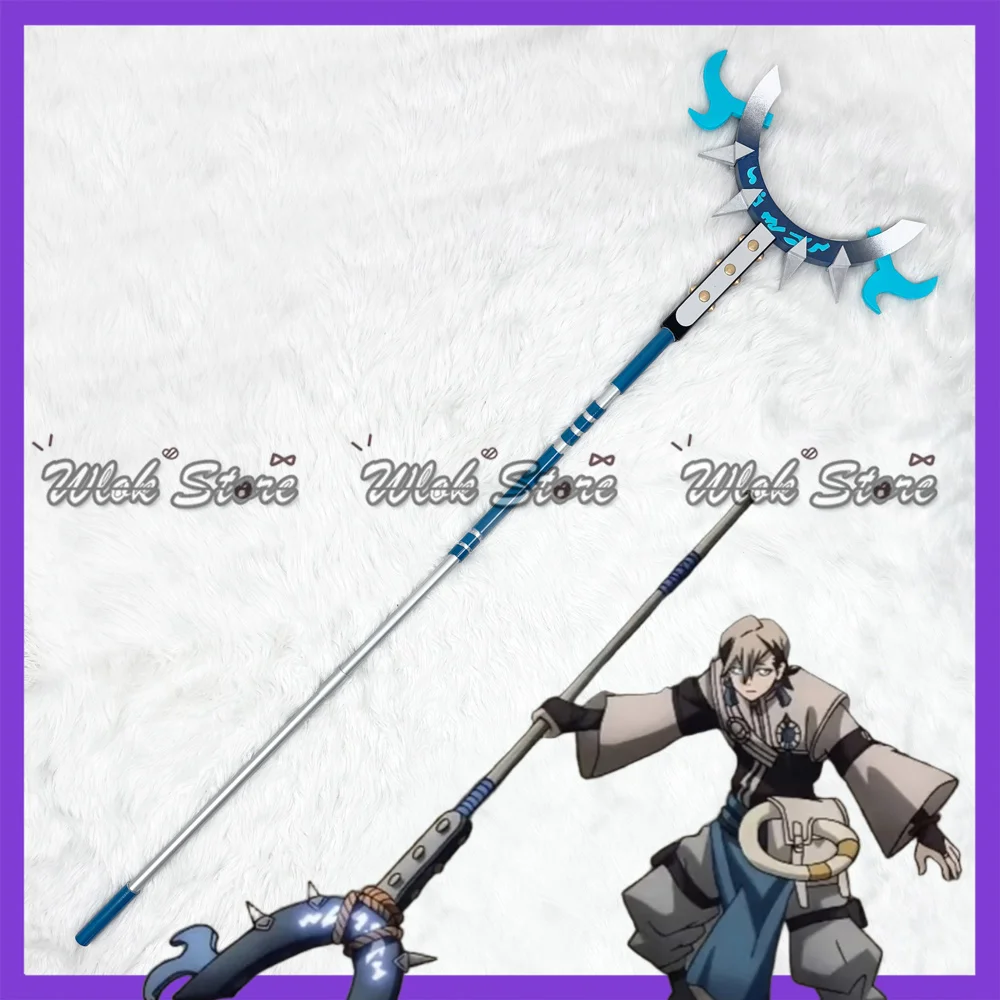 Anime GACHI AKUTA Zanka Nijiku Cosplay Prop lanza larga mejorada 170CM fiesta de Halloween accesorios de disfraz de Carnaval para hombres y mujeres