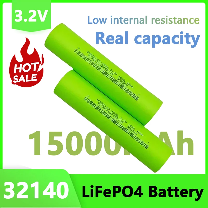 3,2 V 15 Ah 32140 LiFePO4 Batterie 15000 mAh DIY 12 V 24 V High-Power Elektrische Sightseeing Auto Golf Auto elektrische Werkzeug Akku
