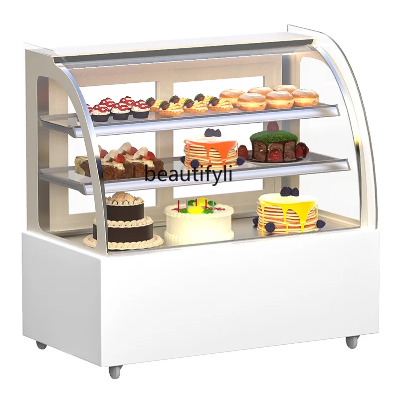 

Arc Cake Air-Cooled Dessert Pastry Beverage Refrigerated Display Commercial Vertical Fruit Fresh Cabinet