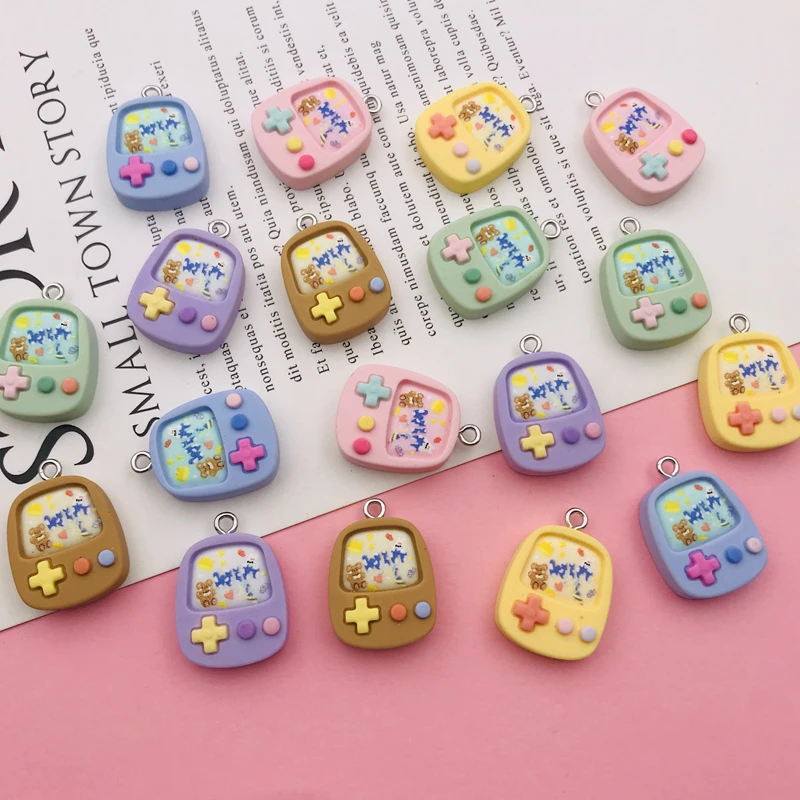 10 قطعة الراتنج فلاتباك الساخن بيع جديد أذرع التحكم في ألعاب الفيديو حلية قلادة لسلسلة المفاتيح ، القرط ، سكرابوكينغ ، صناعة يدوية ، قلادة