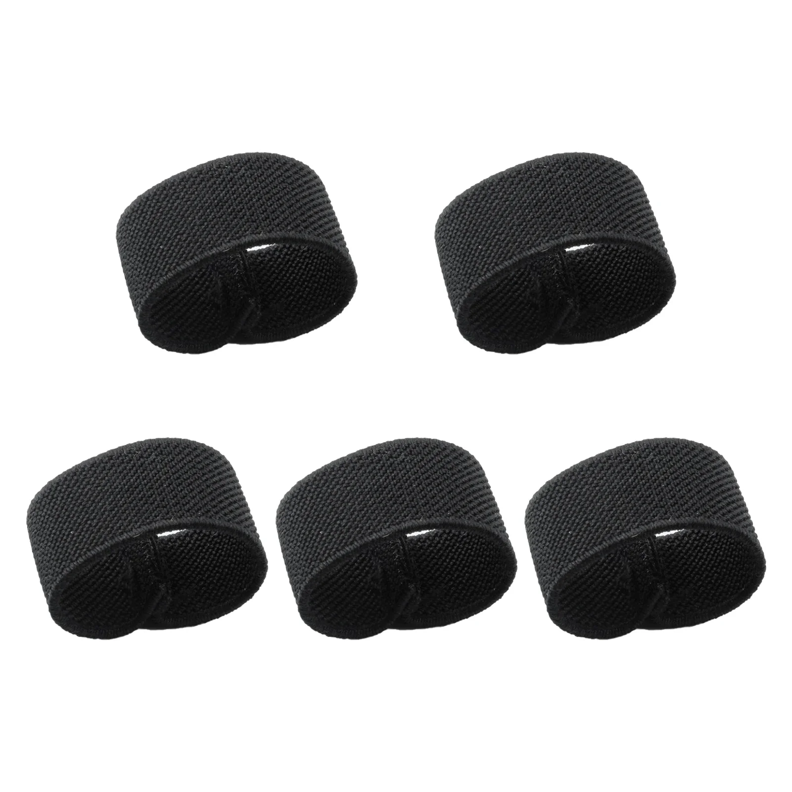 5pcs black 2cm wide thin twill elastic belt loops