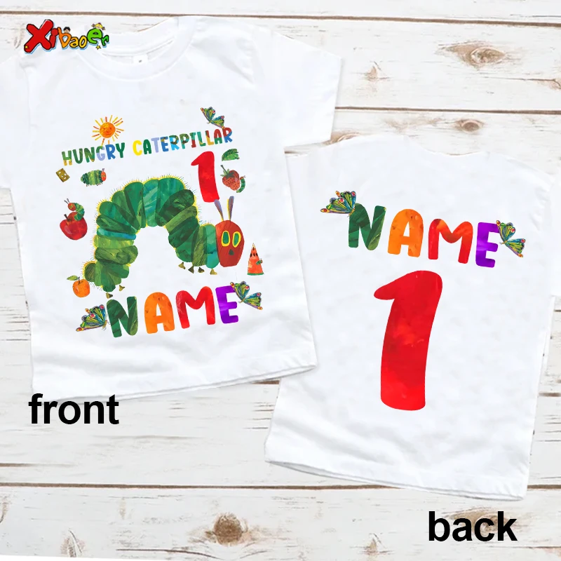 

Personalized 1st Birthday Shirt Hungry Caterpillar Birthday TShirt Custom Name Kids Birthday Outfit Girl Shirt Tutu Set Toddler