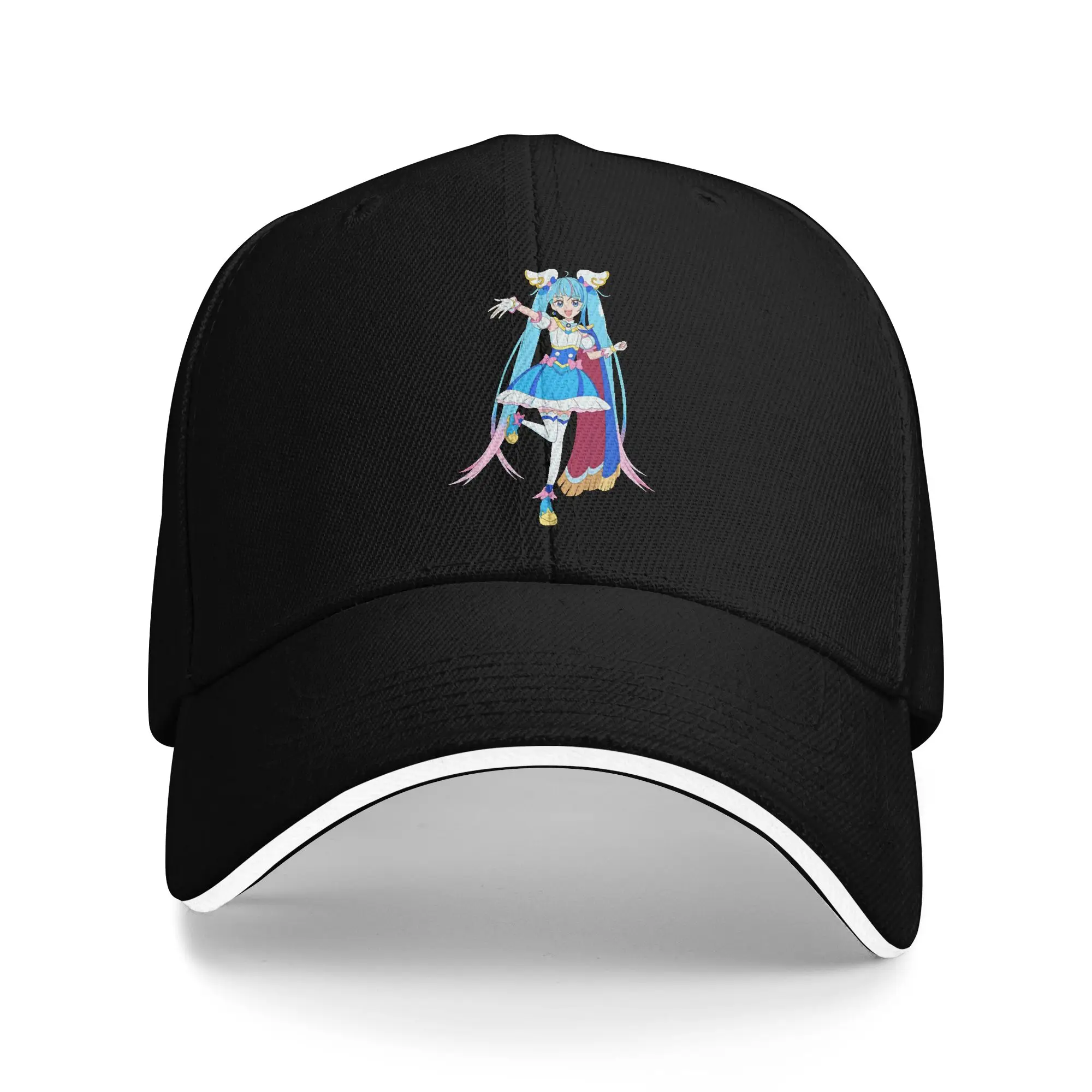 Sky Precure Full Body Character Poster Baseball Cap  Summer Casual Hip Hop Hats For Men Kpop Rock Sun Baseball Caps