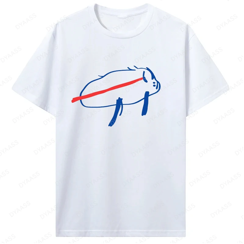 تي شيرت جوش ألين بافالو بيل البطاطس كاجوال كاواي بأكمام قصيرة مريح هاراجوكو لكل من الرجال والنساء #2