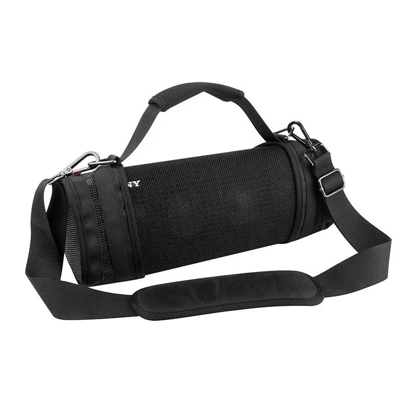 Nylon Wireless Speaker Storage Case with Handle and Shoulder Strap Speakers Carrying Bag Breathable Anti-drop for Sony SRS-XB43