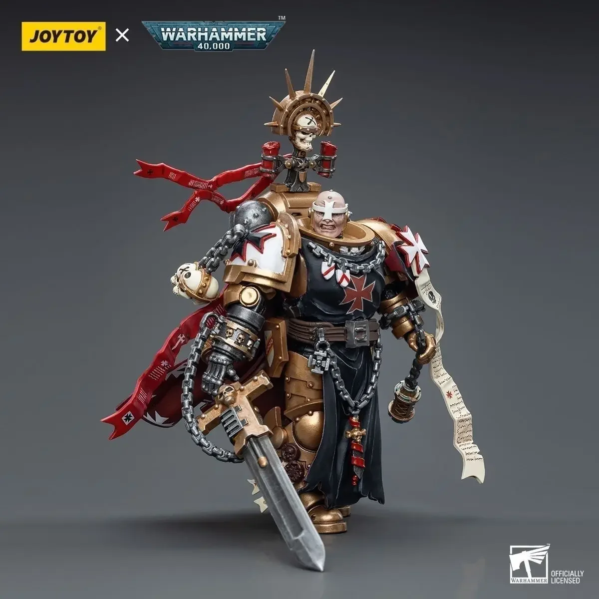 

JOYTOY Warhammer 40K 1/18 Action Figure Black Templars High Marshal Helbrecht Anime Action Figures Model Toys Doll Gift In Stock