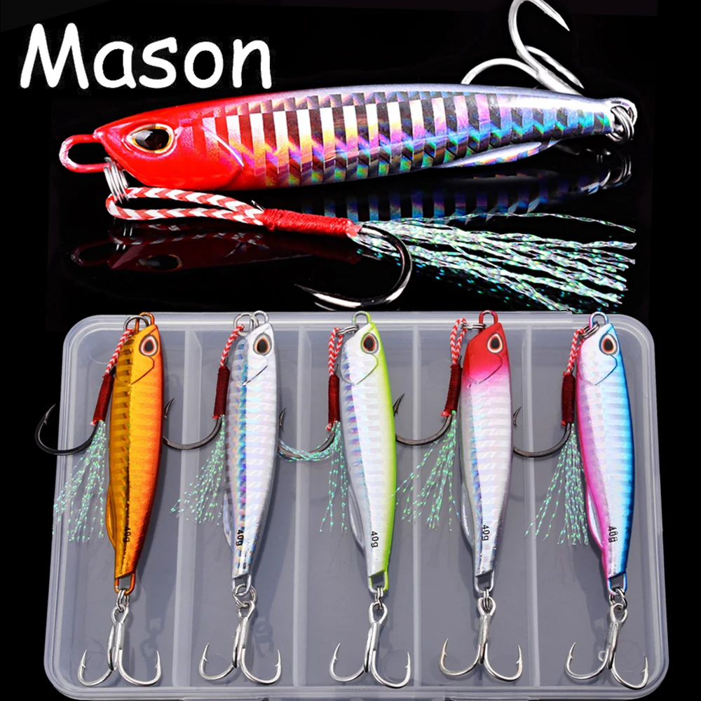 2024 Japen Metal Cast Jig Spoon 10/15/20/30/40/50g/60g Shore Casting Jigging Fish Sea Bass Fishing Lure Artificial Bait Tackle