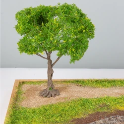 Miniature Trees Green Foliage Multiple Sizes 10/12/15CM for Train Layouts, Terrain Scenery, DIY Diorama Supplies, Model Trees