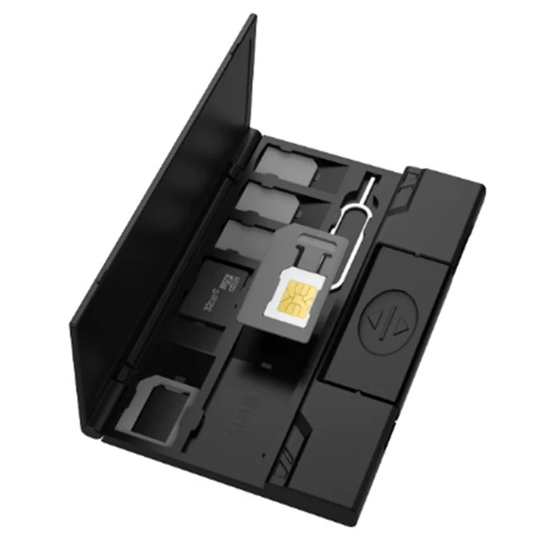 ABZZ-Microusb Type-C OTG USB لقارئ فلاش بطاقة الذاكرة SD TF لقارئ الهاتف وبطاقة SIM حقيبة للتخزين #4