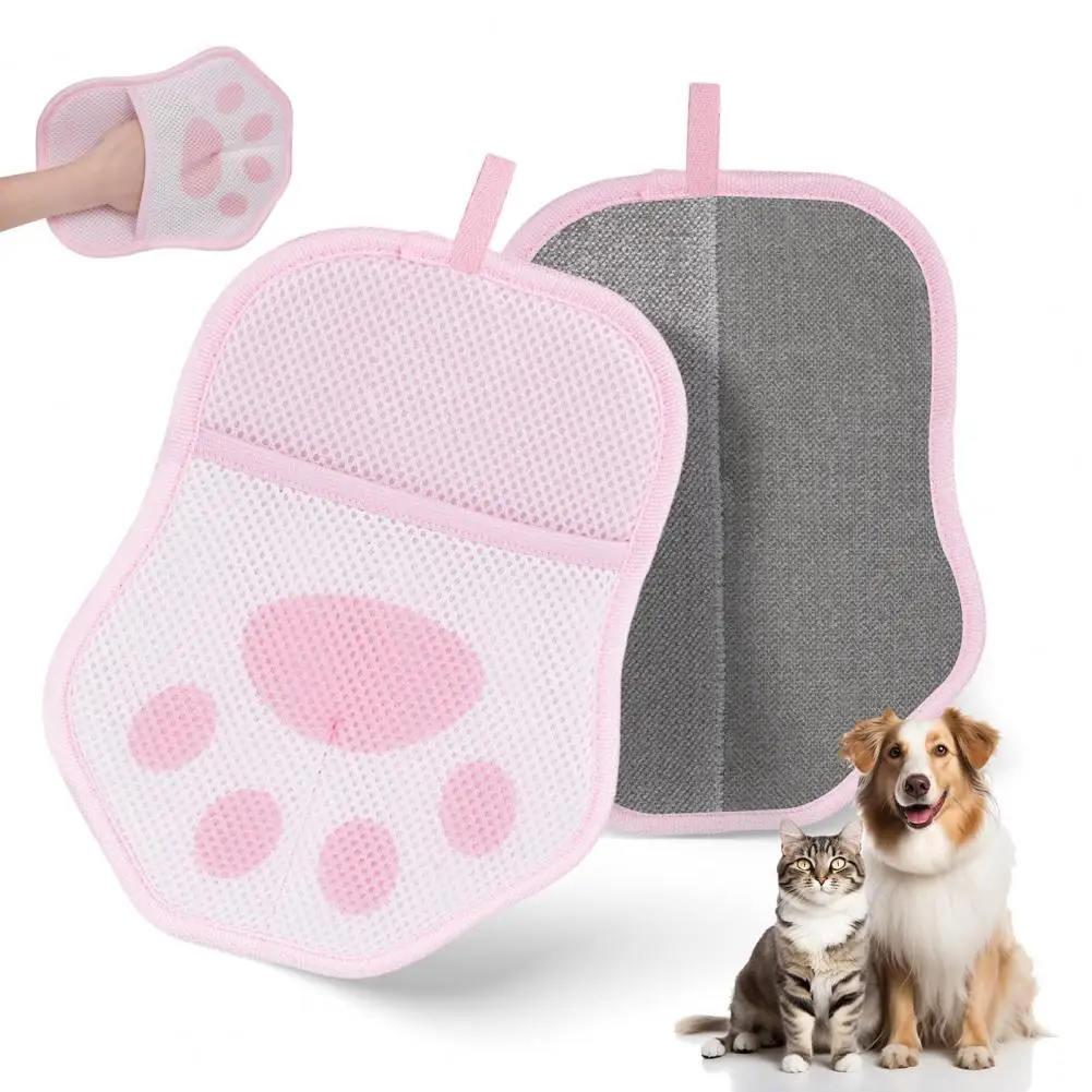 Pet Hair Remover Glove Pet Hair Removal Glove for Cats Dogs Reusable Grooming Glove with Electrostatic Lint for Furniture
