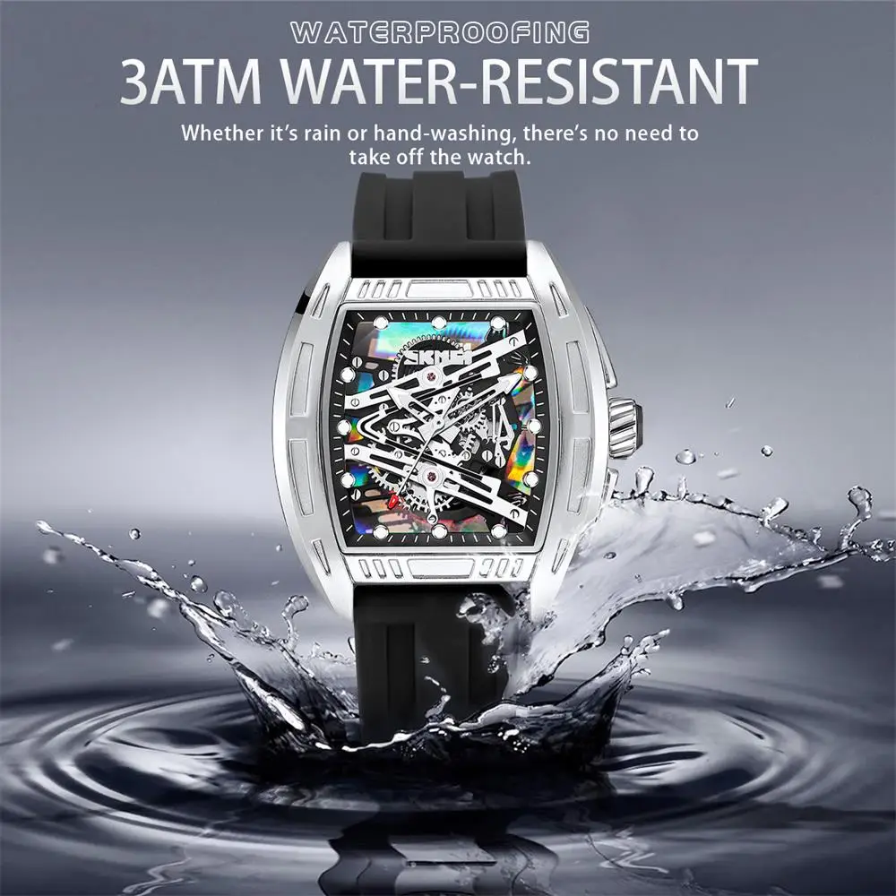 SKMEI موضة ملونة الهاتفي الإبداعية الأصلية ساعات حركة الكوارتز للرجال النساء 3Bar مقاوم للماء تاريخ ساعة اليد Reloj Hombre #2