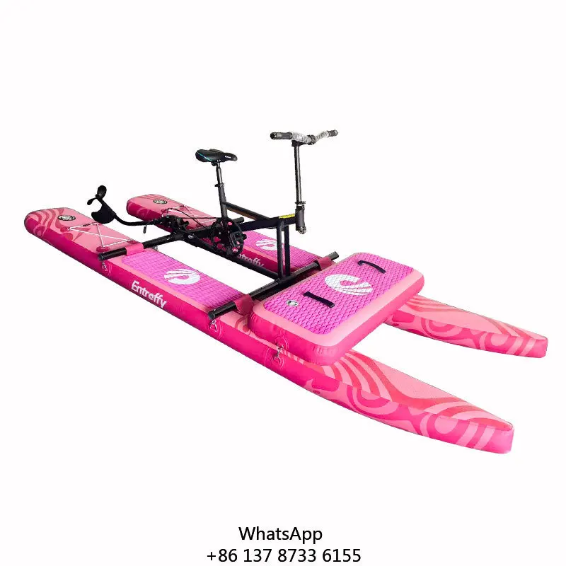 Favorite Stable Supply Inflatable Water Bike Aluminum Drop Stitch Reliable Water Bike Bicycle For Adults