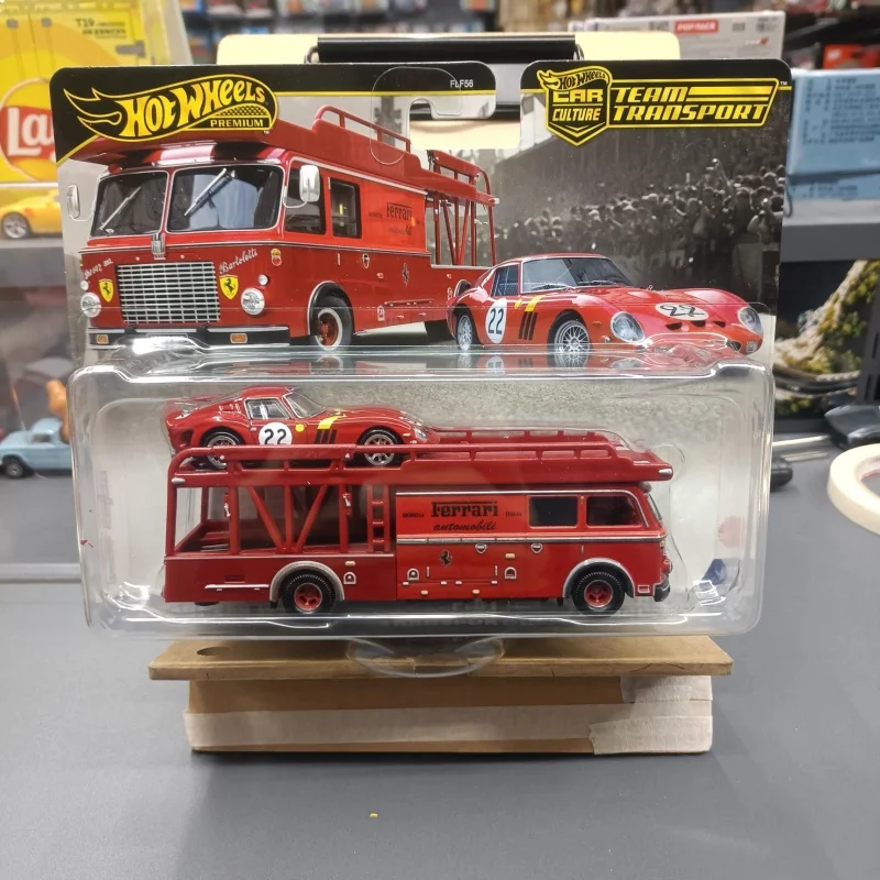 在庫あり ホットウィール プレミアム カーカルチャー チームトランスポートセット フェラーリ250 ライカン・ハイパースポーツ トヨタAE86 1/64スケール ダイキャストビークル