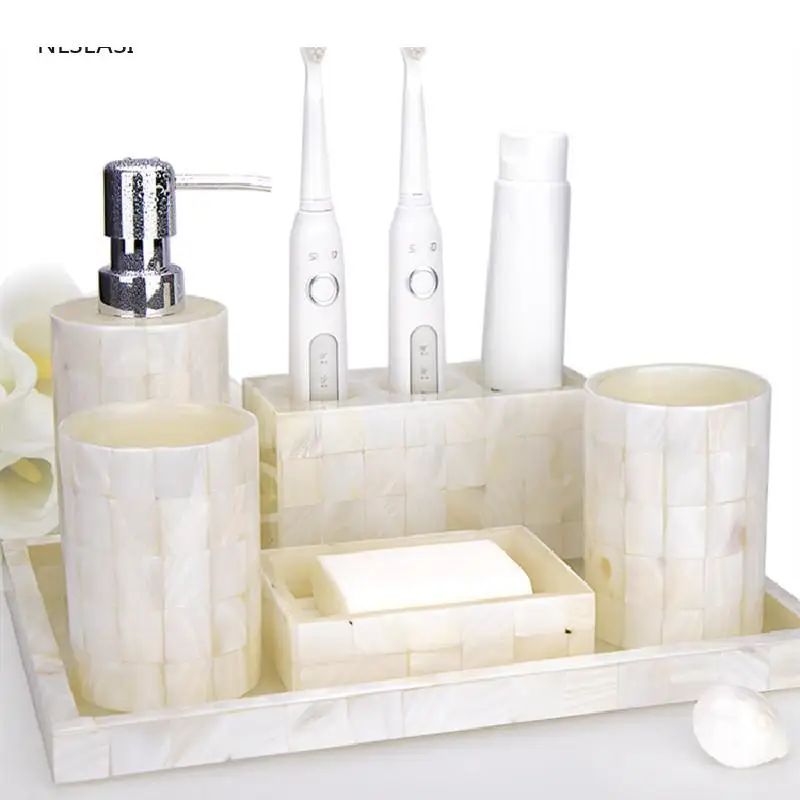 

Pattern Creativity Resin Bathroom Accessories Set Gargle Cup Soap Dish Toothbrush Holder Dispenser Tray Home Decor