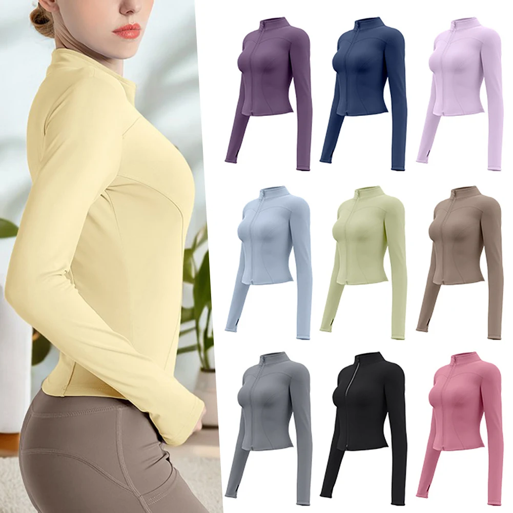 

Women's Long Sleeve Workout Shirts Moisture-Wicking Stretch Yoga-Shirt For Outdoor Morning Run