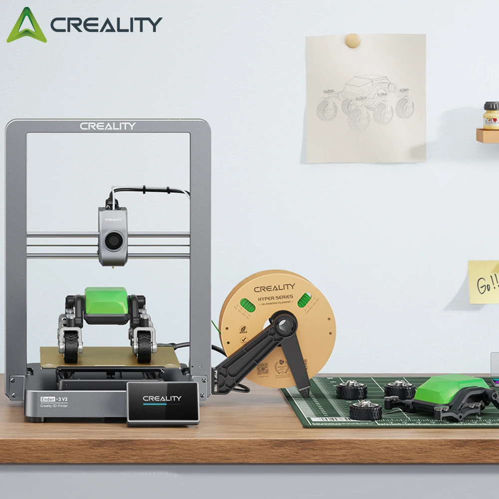 

Creality Ender 3 V3 3D Printer Core XZ Motion System 600mm/S Speed Clog-Free Extrusion Auto Leveling All-Metal Build Printer