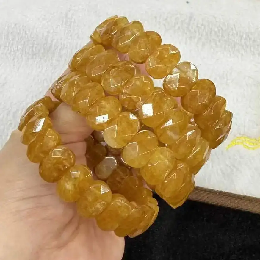 AA NEW Natural Golden Hematoid/Golden Healer about8*14mm Stone Bracelet  Gemstone Fashion Jewelry  Wholesale For Woman For Gift