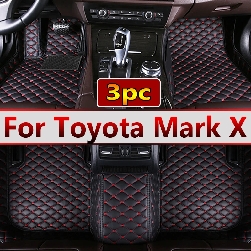 

Car Floor Mats For Toyota Mark X X130 2010-~2019 Luxury Leather Mat Carpets Rugs Interior Parts Car Accessories 2011 2012 2013