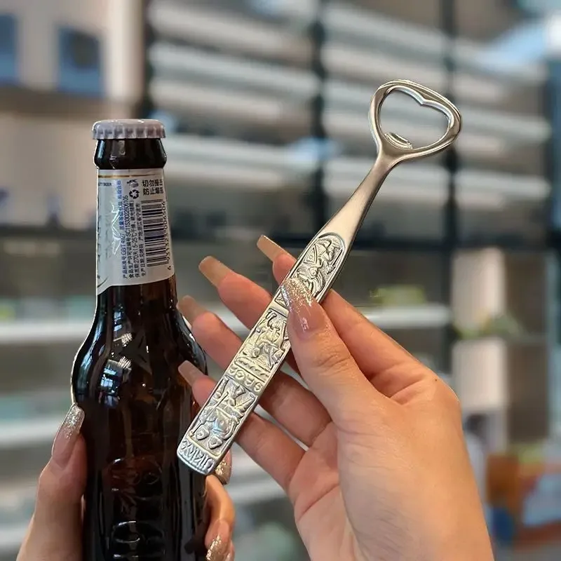 Stainless steel beer bottle opener, creative and personalized ins bottle opener, cap opener, bar tool