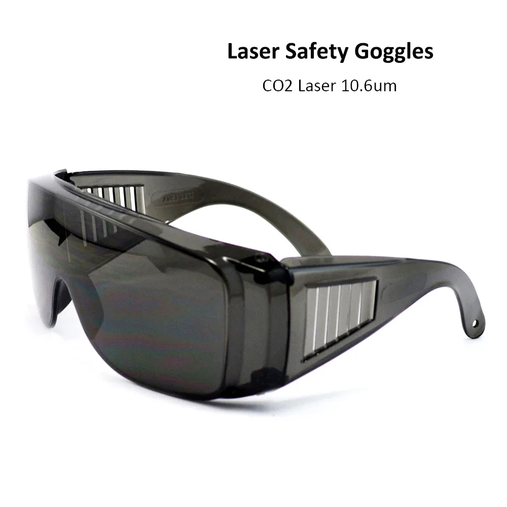 HAOJIAYI-gafas de seguridad láser 10600nm estilo C, gafas protectoras OD4 + CE para máquina de grabado y corte láser CO2