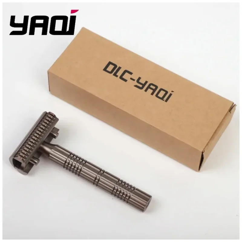 Versatile High-quality shaving 316 Stainless Steel Men Safety Razor YAQI Bohemia Adjustable Baseplate about 131g,  91mm handle