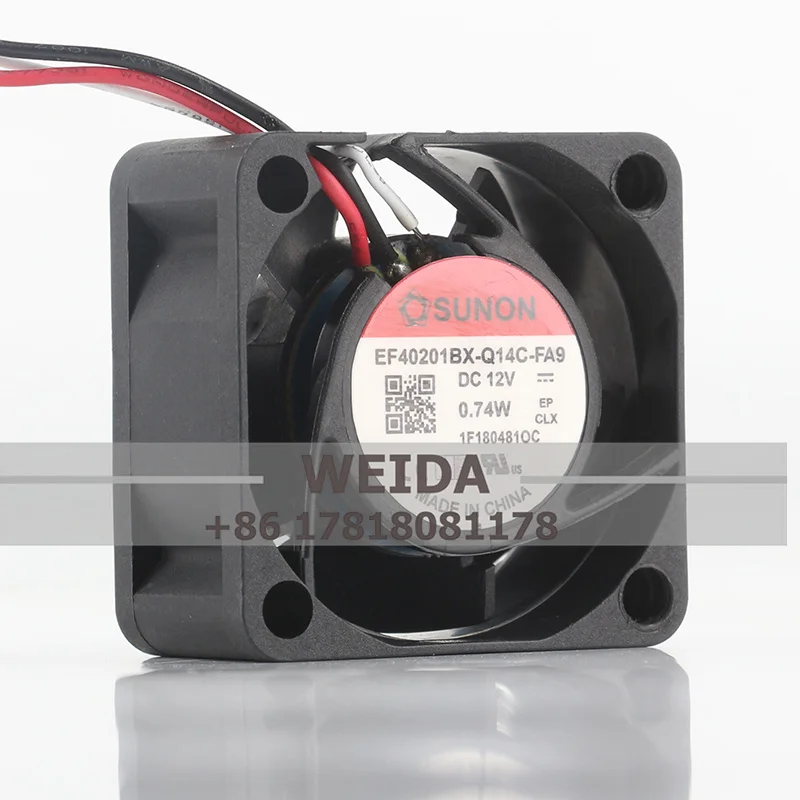 New original SUNON 4020 EF40201BX-Q14C-FA9 DC12V 0.74W 40x40x20MM 3-wire magnetic suspension silent cooling fan