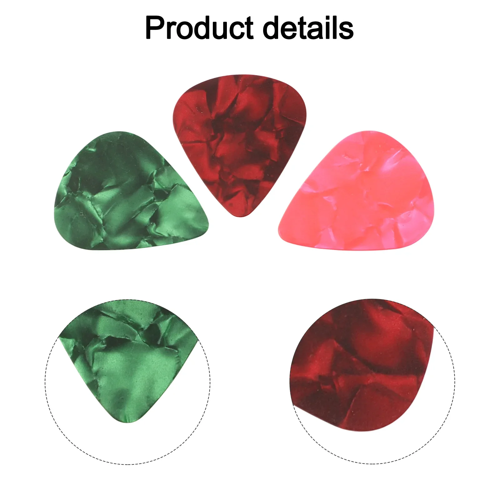 Daily Use Guitar Picks Necklace Guitar Necklace Versatile Use Colorful Picks Set Lightweight Material Multi-Functional Wear