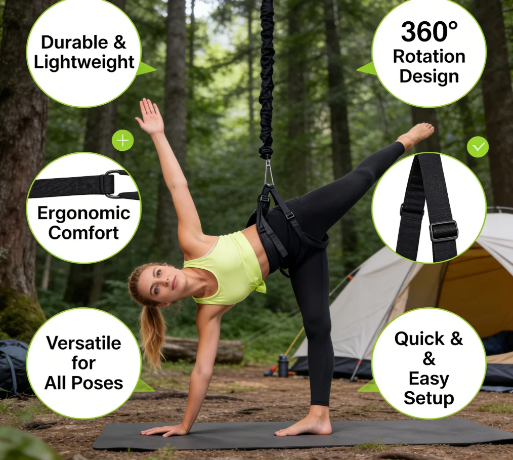 Cinto de Yoga 5D Portátil de A - Pilates Yoga Aerial avaliação e preço
