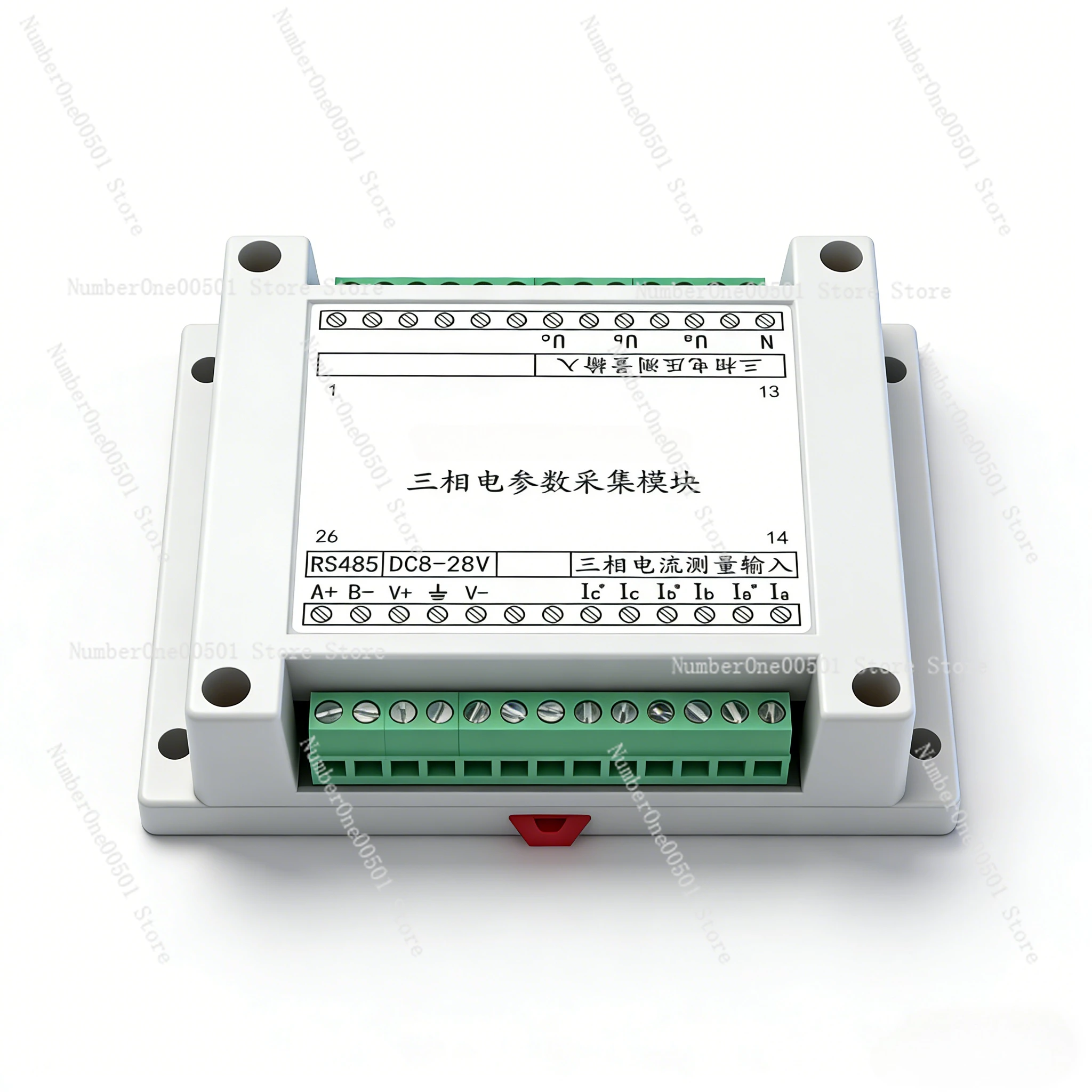 

Three-phase AC Current and Voltage Acquisition Module Power Measurement Transmitter Sensor RS485. LBW095.
