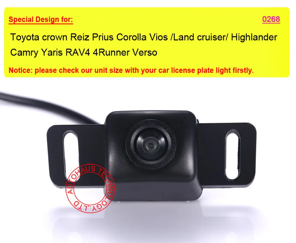 Car rear view  Camera for Toyota crown Reiz Prius Corolla Vios /Land cruiser/ Highlander Camry Yaris RAV4 4Runner Verso