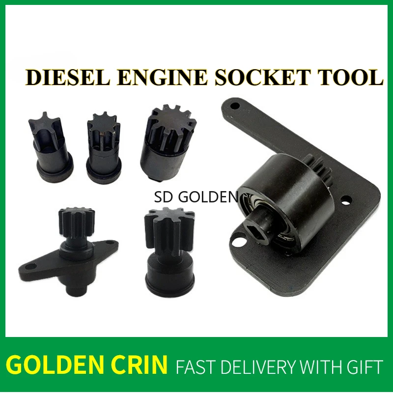 

Diesel Engine Turning Tool Excavator Socket Maintenance Fuel Pump 5 Gears 8 Gears Repair Timing Tool for Cummins CAT Renault