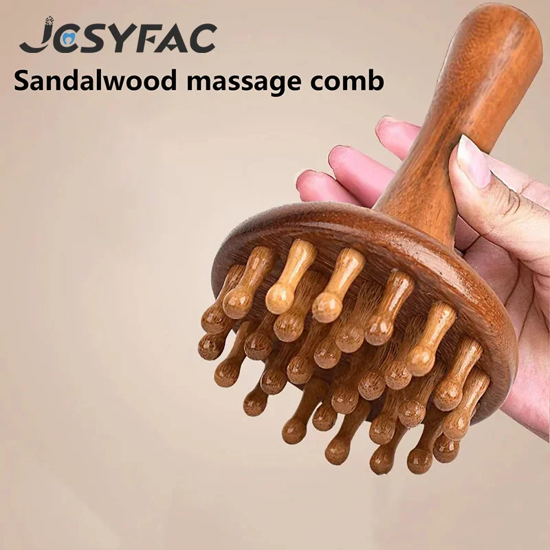 

1 шт., массажная щетка Гуа Ша из сандалового дерева, головка шеи, плеч, живот, нога, тела, меридиан, массажер, расческа Гуа Ша, деревянные массажные инструменты