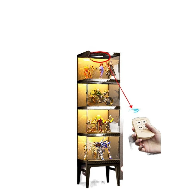 Figure Lego display box building block storage magnetic suction transparent dustproof corner rack up to large