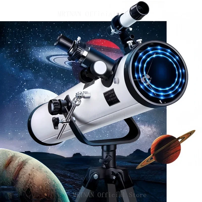 114MM Large Caliber Professional Astronomical Telescope 875X High Magnification Binoculars Support Take Photo Night Vision Moon