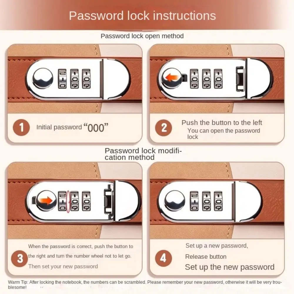 كتاب إيداع ثابت مقاوم للماء، منظم فواتير الميزانية متعدد الجيوب سهل وممتع مع قفل بكلمة مرور لتوفير المال