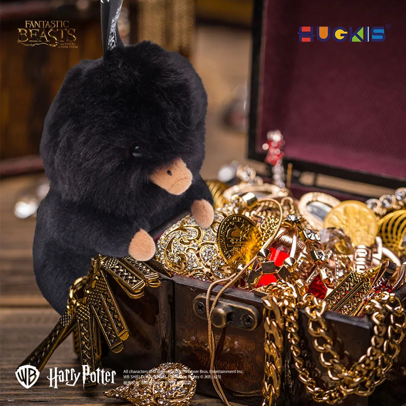 HUGKIS Official Fantastic Beasts Niffler Plush Keychain, Adorable Treasure-Loving Creature Stuffed Toy for Bag & Backpack