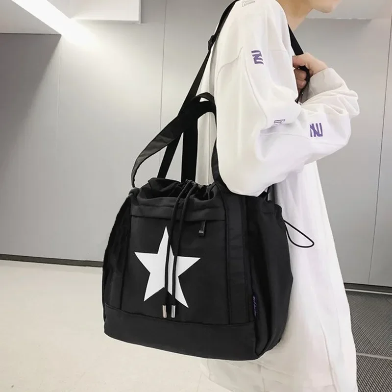 

Large Capacity Women's Fashion Crossbody Bag Star Graphic DrawString Design Shoulder Tote Bag Casual Style Daily Commuter Bag