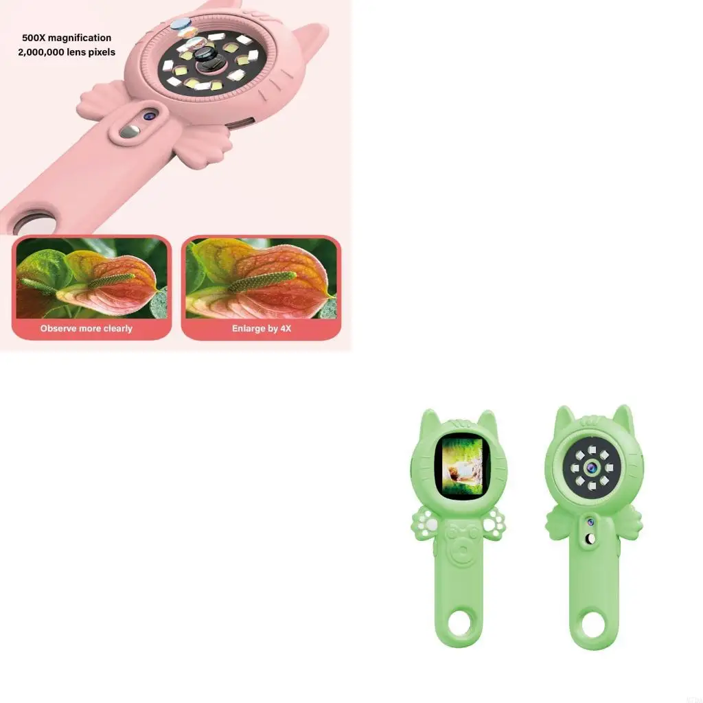 

M7DA Interactive Kids Science Microscope 500x Инструмент обучения стволам со светодиодным светом