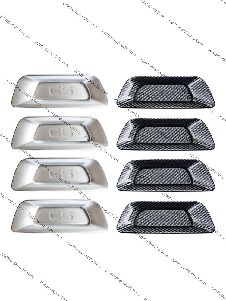 

For Citroen C5 Car Inner Door Handle Storage Box Cover Interior Door Armrest Panel Trims Decoration