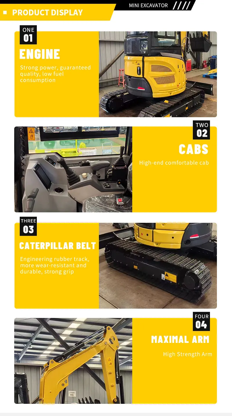 Herstellerangepasster, heiß begehrter, erschwinglicher Mehrzweck-3,5-Tonnen-Minibagger – Preis vom Baggerhersteller – Detail 7