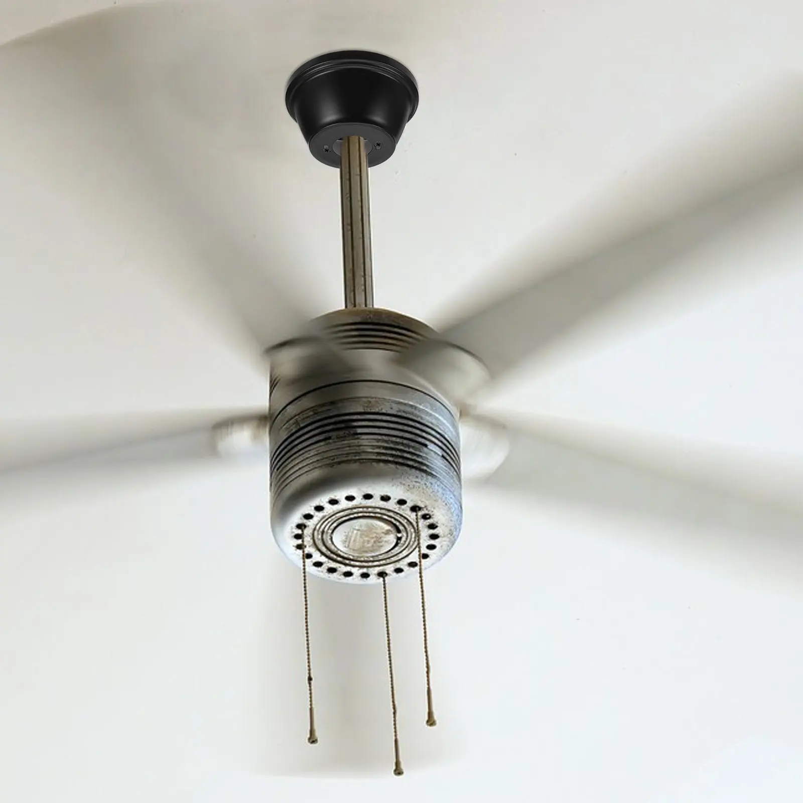 2pcs Universal Ceiling Fan Canopy Dust Cover – Protective Base Plate for Bedroom, Office & Pendant Fan Decoration