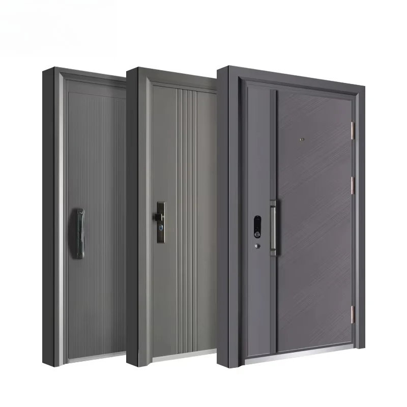 

Hot Sale Exterior Security Steel Door for Home Front Doors for Houses Modern