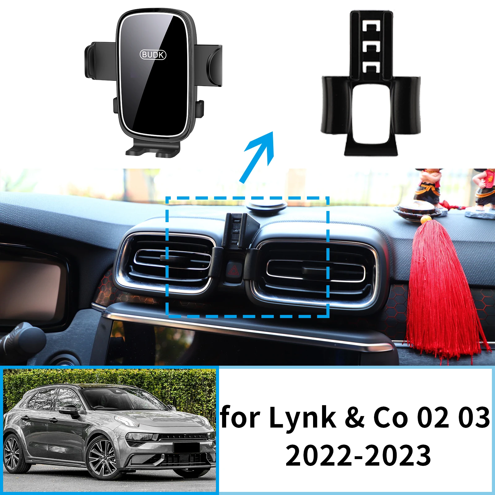 

​​fit for Lynk & Co 02 03 2022 2023 Navigation Phone Holder Mount Customized Car accessoires