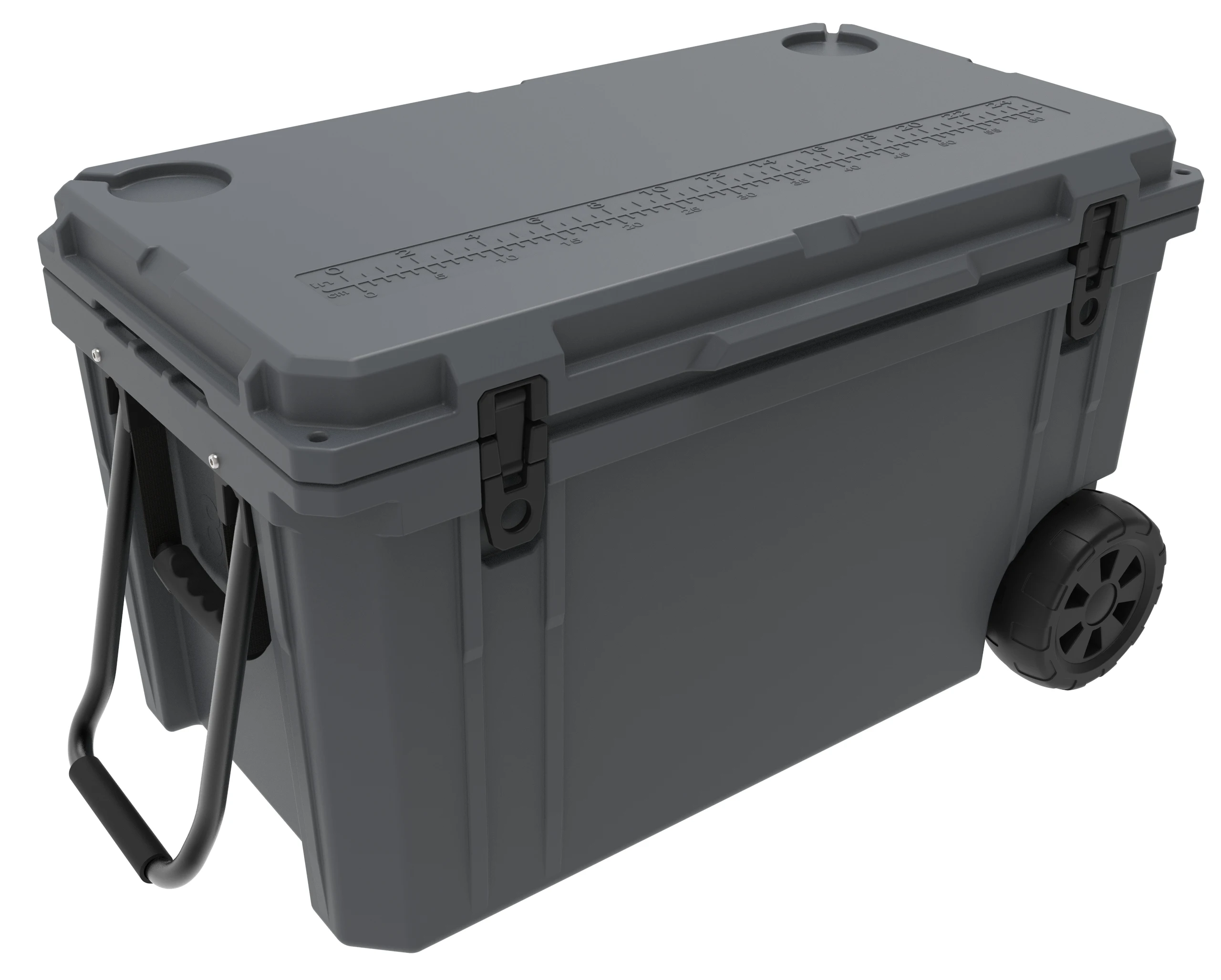 Camping in Stocks Large Wheelbarrow Rotary-Plastic Freezer Cooler Box 80L Multifunctional Cooler Box With Wheels