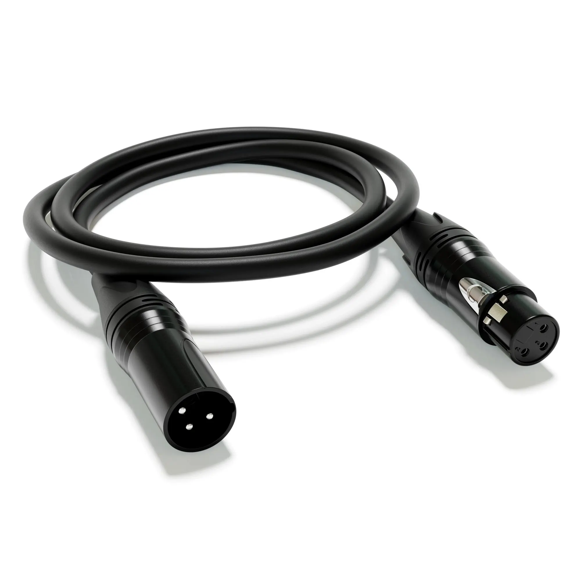 ExcelValley - XLR-verlengaudiokabel 3-pins XLR mannelijk naar vrouwelijk voor microfoonmixer Synthesizer opname van muziekinstrumenten